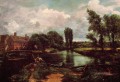 Un paisaje romántico de WaterMill John Constable